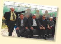 Kunstwerk bij Dorpshuis ontworpen door Martin McNamara